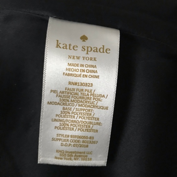 ⭐️HOST PICK⭐️ KATE SPADE Girls Fur Polka Dot Coat - Picture 8 of 8